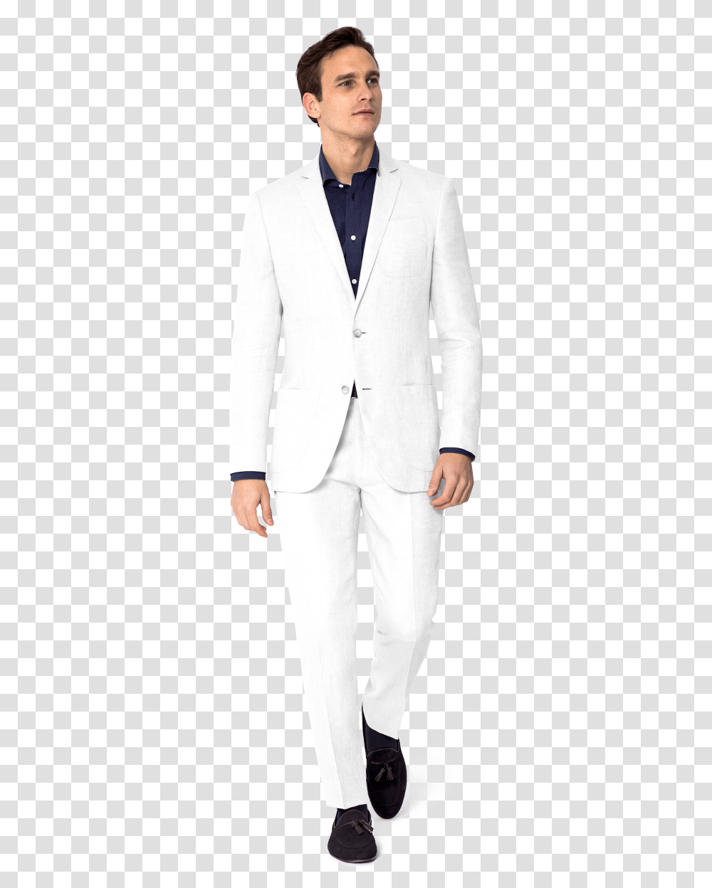 Men White Suit Trajes De Hombre Blanco, Overcoat, Tuxedo, Person Transparent Png