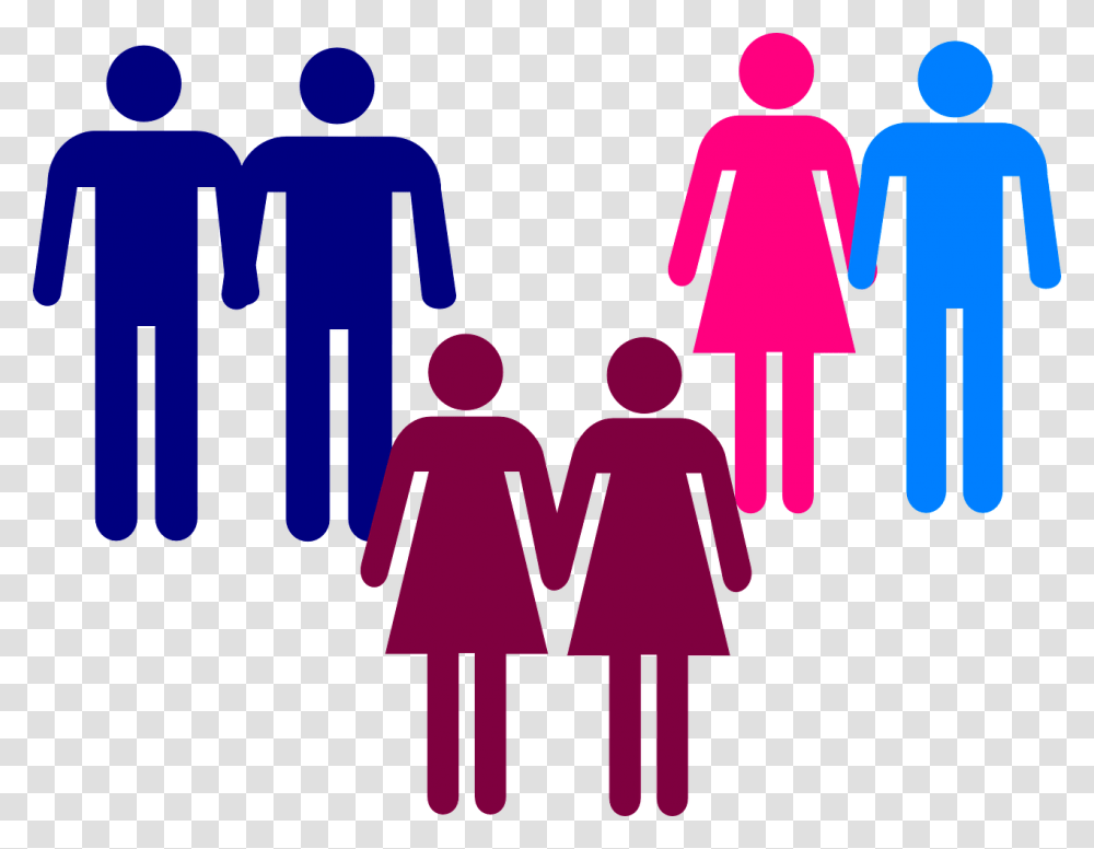 Men Women Holding Hands Clip Art Gay And Straight Couple, Crowd, Photography, Audience Transparent Png