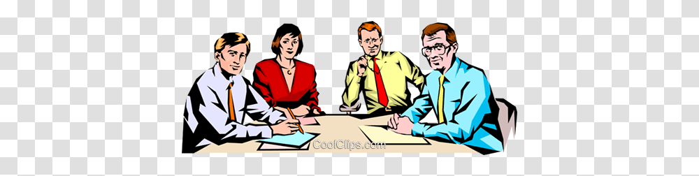 Men Women Meeting Royalty Free Vector Clip Art Illustration, Person, Interview, Sitting Transparent Png