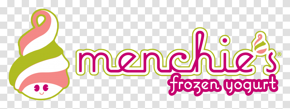 Menchies Frozen Yogurt Menchies Logo, Light, Text, Graphics, Art Transparent Png