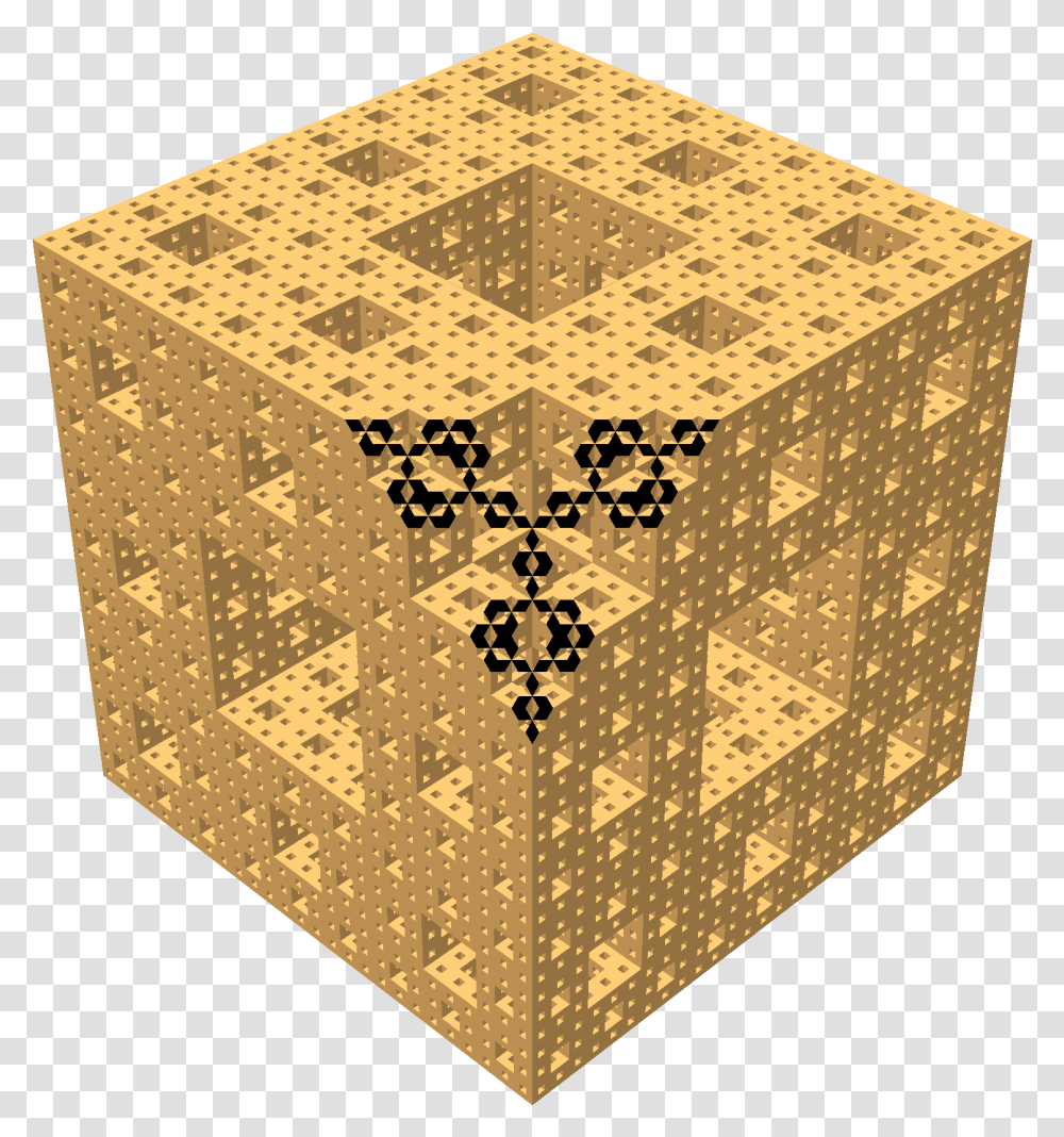 Menger Sponge Diagonal Section 06 Motif, Rug, Pattern, Game Transparent Png