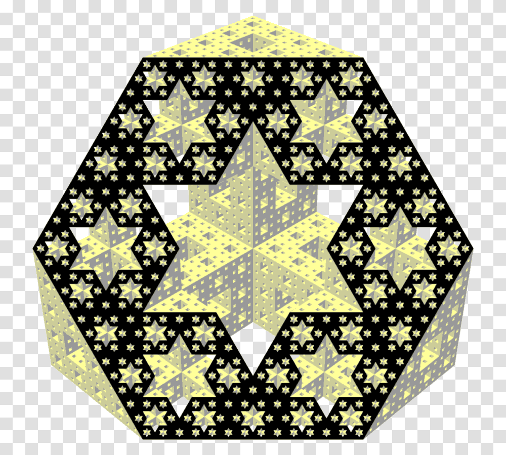 Menger Sponge Diagonal Section Menger Sponge Cross Section, Rug, Quilt, Pattern Transparent Png