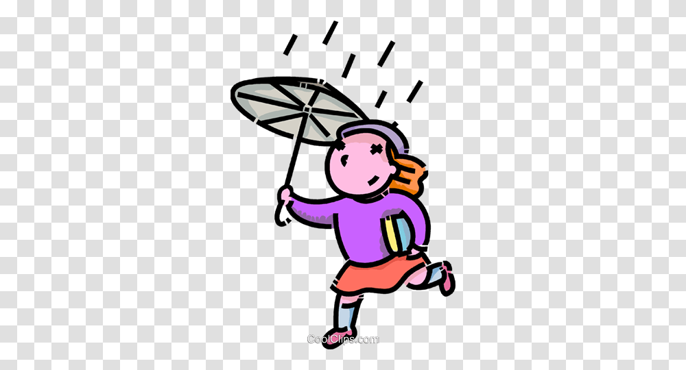 Menina Correr Na Chuva Livre De Direitos Vetores Clip Art, Leisure Activities, Poster, Advertisement, Kneeling Transparent Png