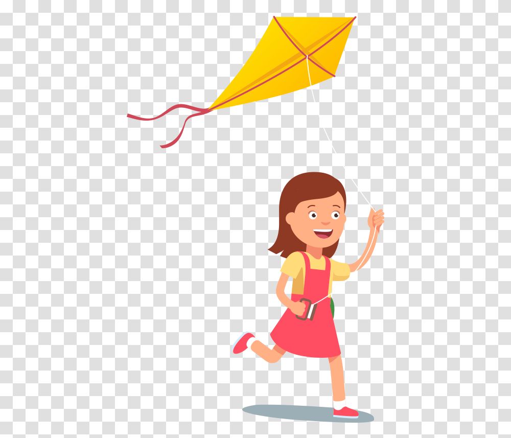 Menina Fly A Kite Clipart, Person, Human, Toy, Female Transparent Png
