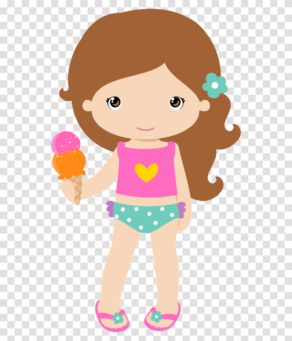 Menina Pool Party, Person, Human, Doll, Toy Transparent Png