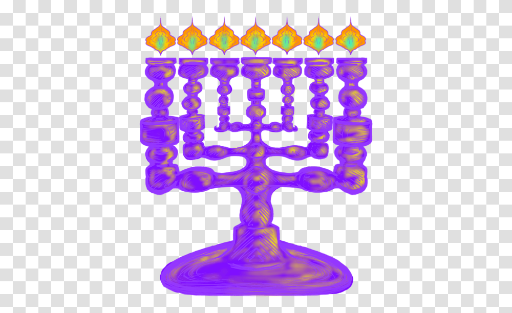 Menorah Clipart Purple, Lighting, Ornament, Tree, Chandelier Transparent Png