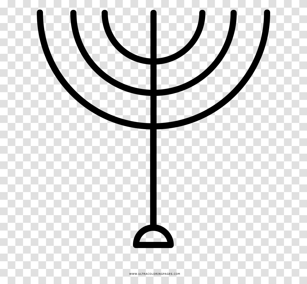 Menorah Coloring Page, Gray, World Of Warcraft Transparent Png