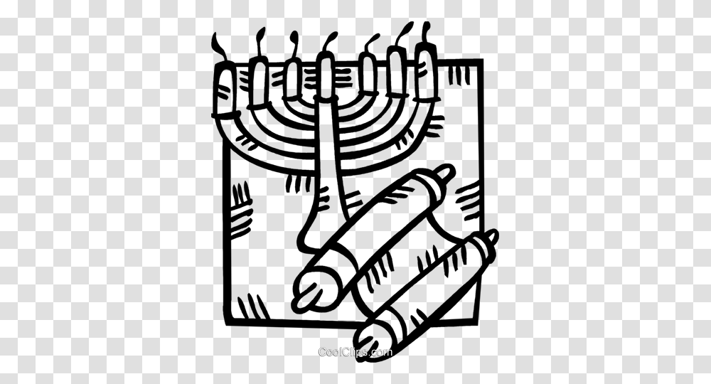 Menorah E Um Pergaminho Livre De Direitos Vetores Clip Art, Poster, Advertisement, Maze, Labyrinth Transparent Png