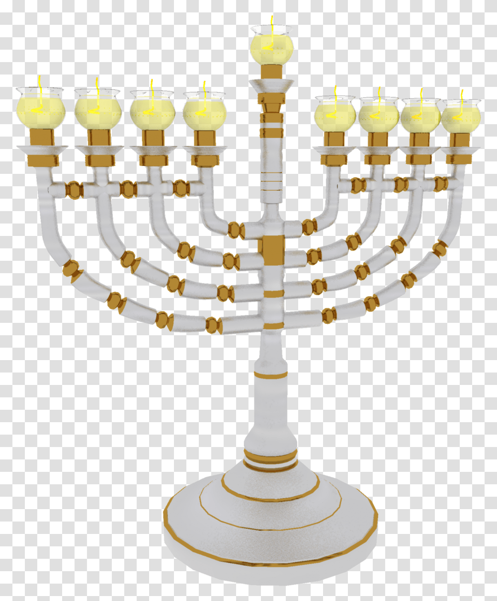 Menorah Hanukkah Menorah, Lamp, Chandelier, Candle, Crystal Transparent Png