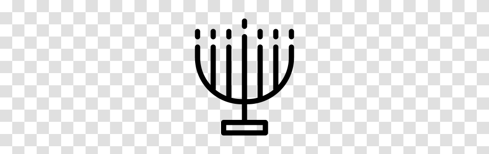 Menorah Icon Line Iconset Iconsmind, Gray, World Of Warcraft Transparent Png