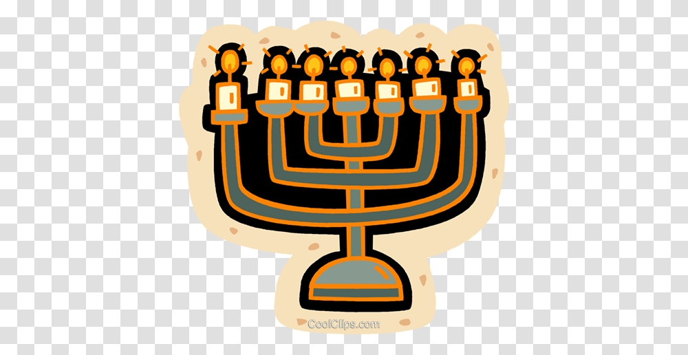 Menorah Royalty Free Vector Clip Art Illustration, Poster, Advertisement, Building, Architecture Transparent Png