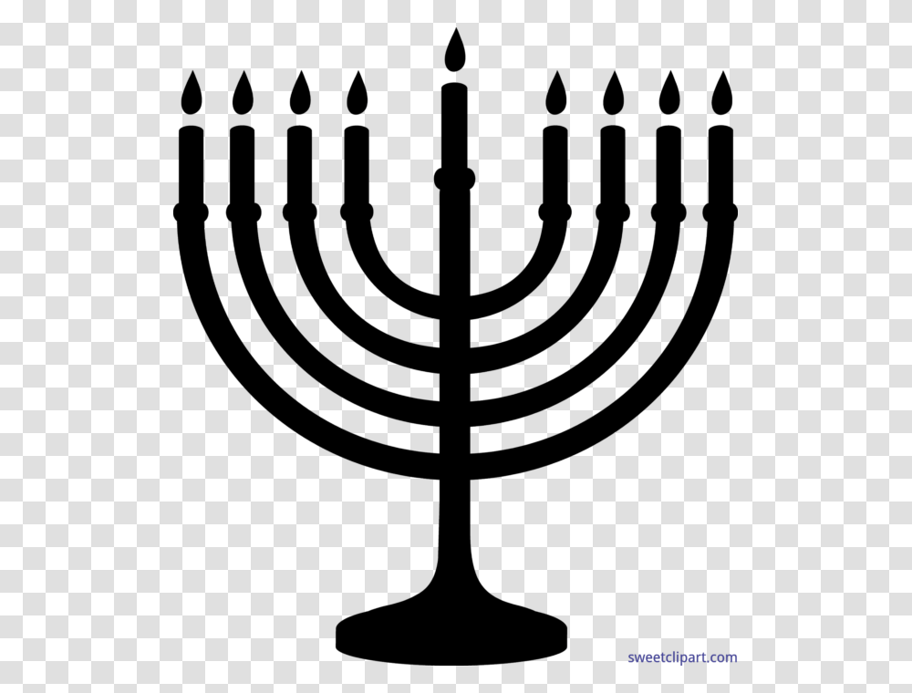 Menorah Silhouette Clip Art, Gray, World Of Warcraft Transparent Png