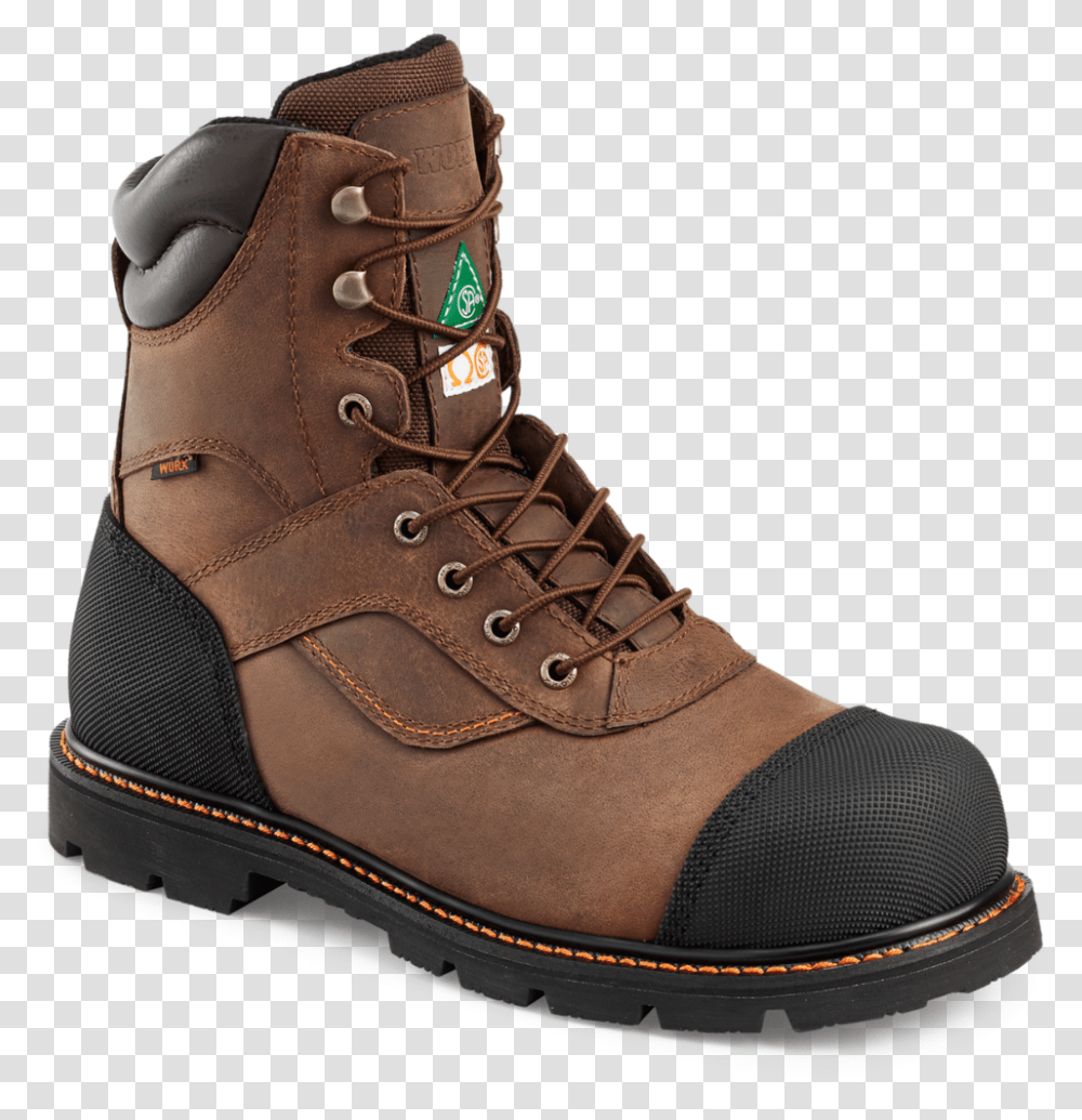 Mens 8 Inch Boot Brown Steel Toe Best Work Boots, Shoe, Footwear, Apparel Transparent Png