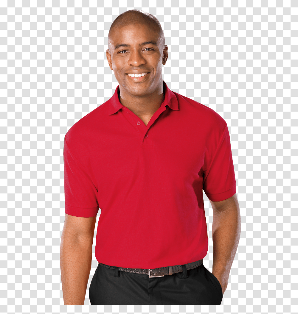 Mens Avenger Micro Pique Ss Polo Red Extra Large Red Scrub Top Male, Shirt, Person, Sleeve Transparent Png