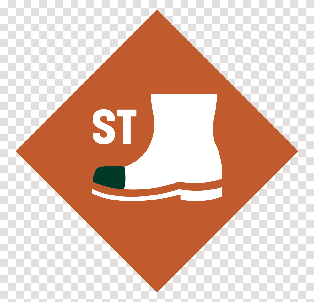 Mens Chore Steel Toe Work Boots Language, Symbol, Triangle, Sign, Road Sign Transparent Png