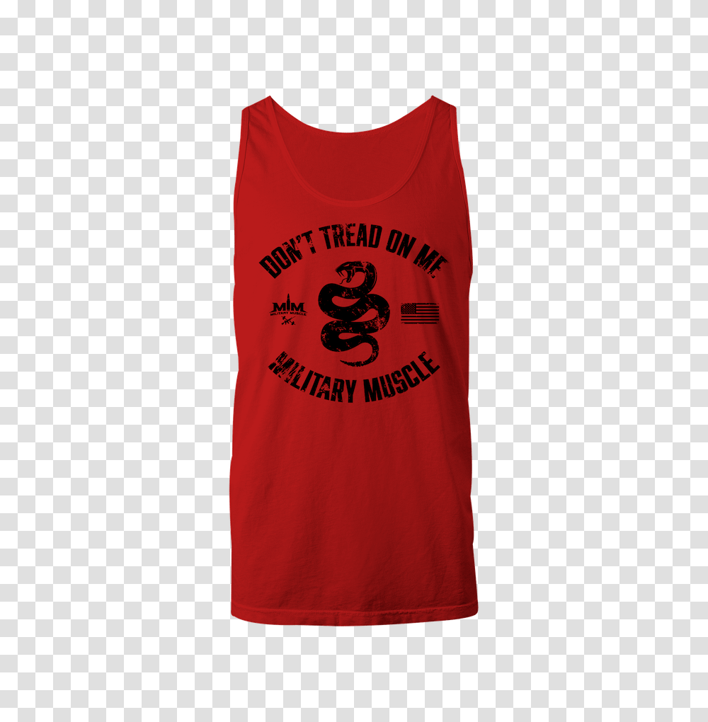 Mens Dont Tread On Me Red Tank, Apparel, Tank Top, Undershirt Transparent Png
