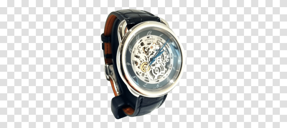 Mens Hermes Arceau Squelette Hermes Arceau Squelette Watch, Wristwatch, Helmet, Apparel Transparent Png