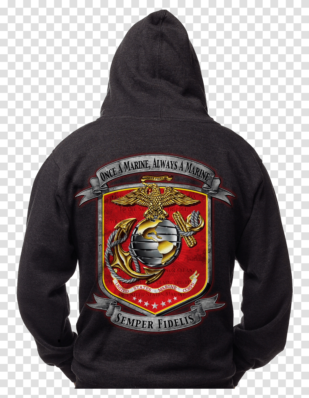 Mens Hoodie Once A Marine Marine Corps An American Original, Clothing, Apparel, Sweatshirt, Sweater Transparent Png