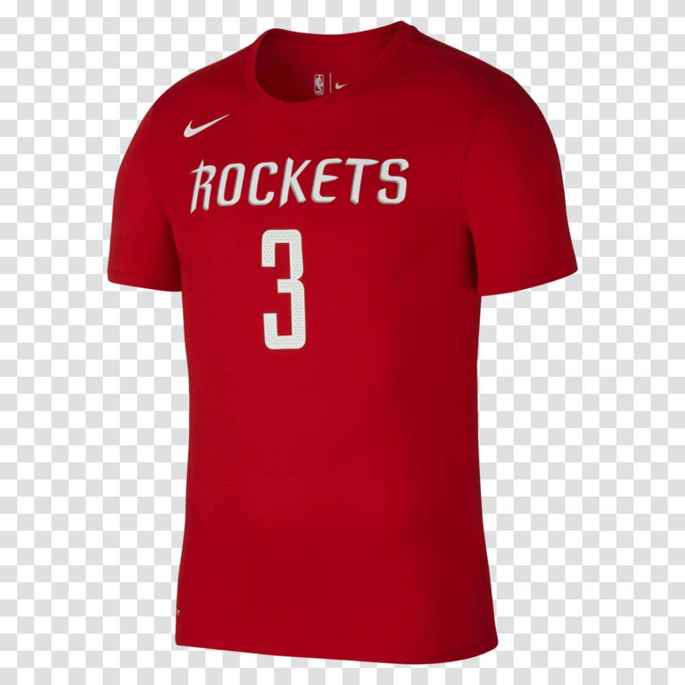 Mens Houston Rockets Nike Chris Paul Icon Name And Number Tee, Apparel, Shirt, T-Shirt Transparent Png