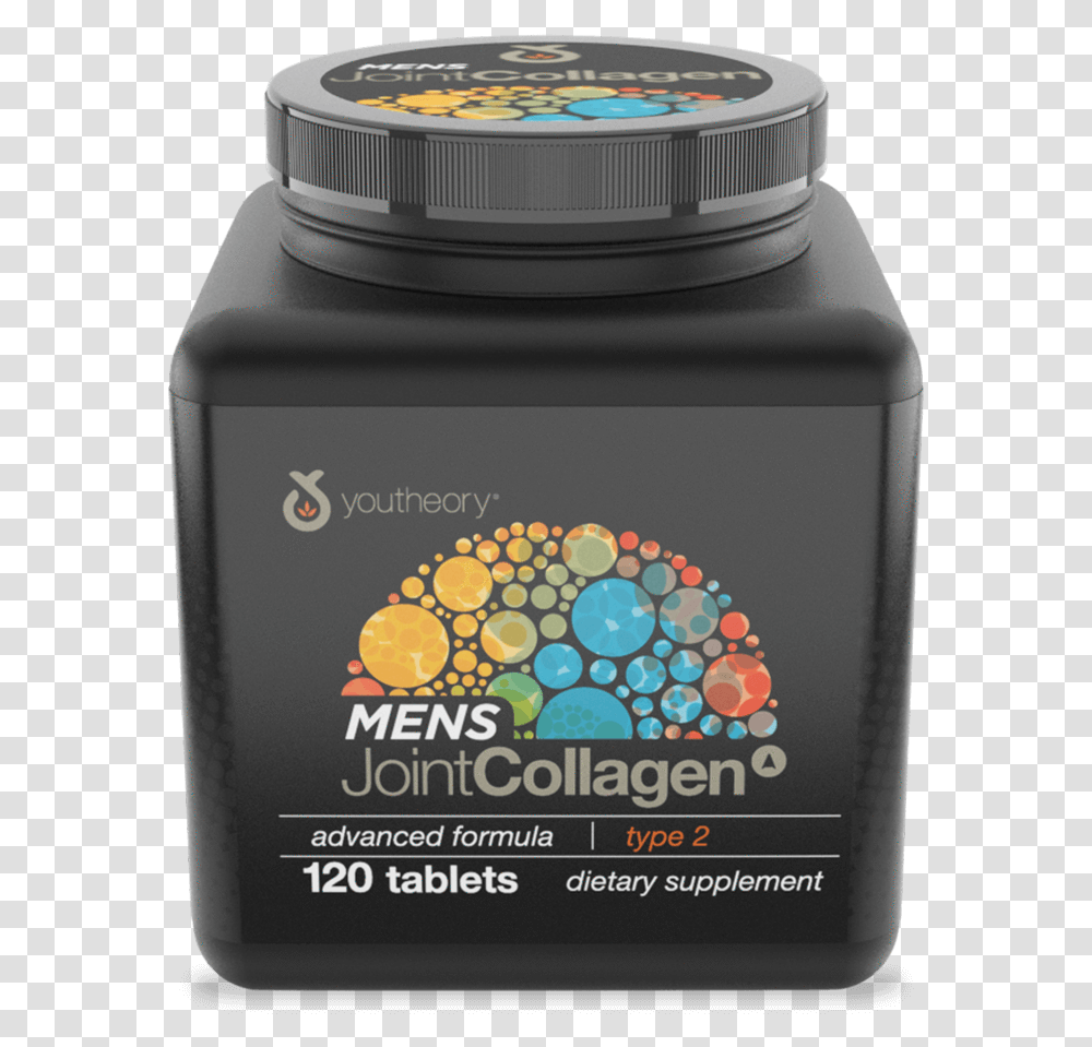 Mens Joint Collagen Youtheory Mens Collagen Advanced 160 Tablets, Bottle, Ink Bottle, Label Transparent Png