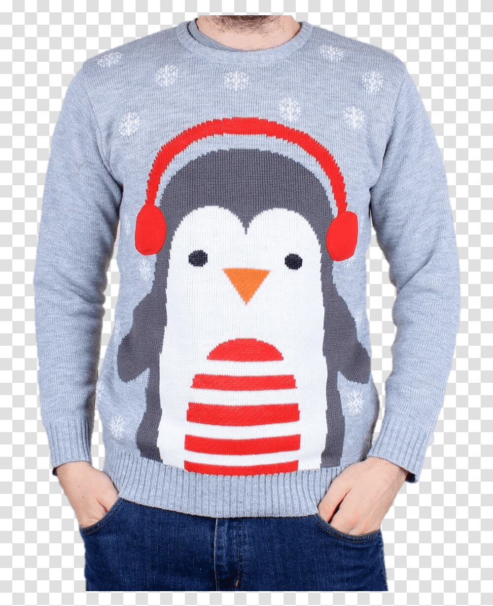 Mens Penguins Christmas Jumpers, Apparel, Sleeve, Long Sleeve Transparent Png