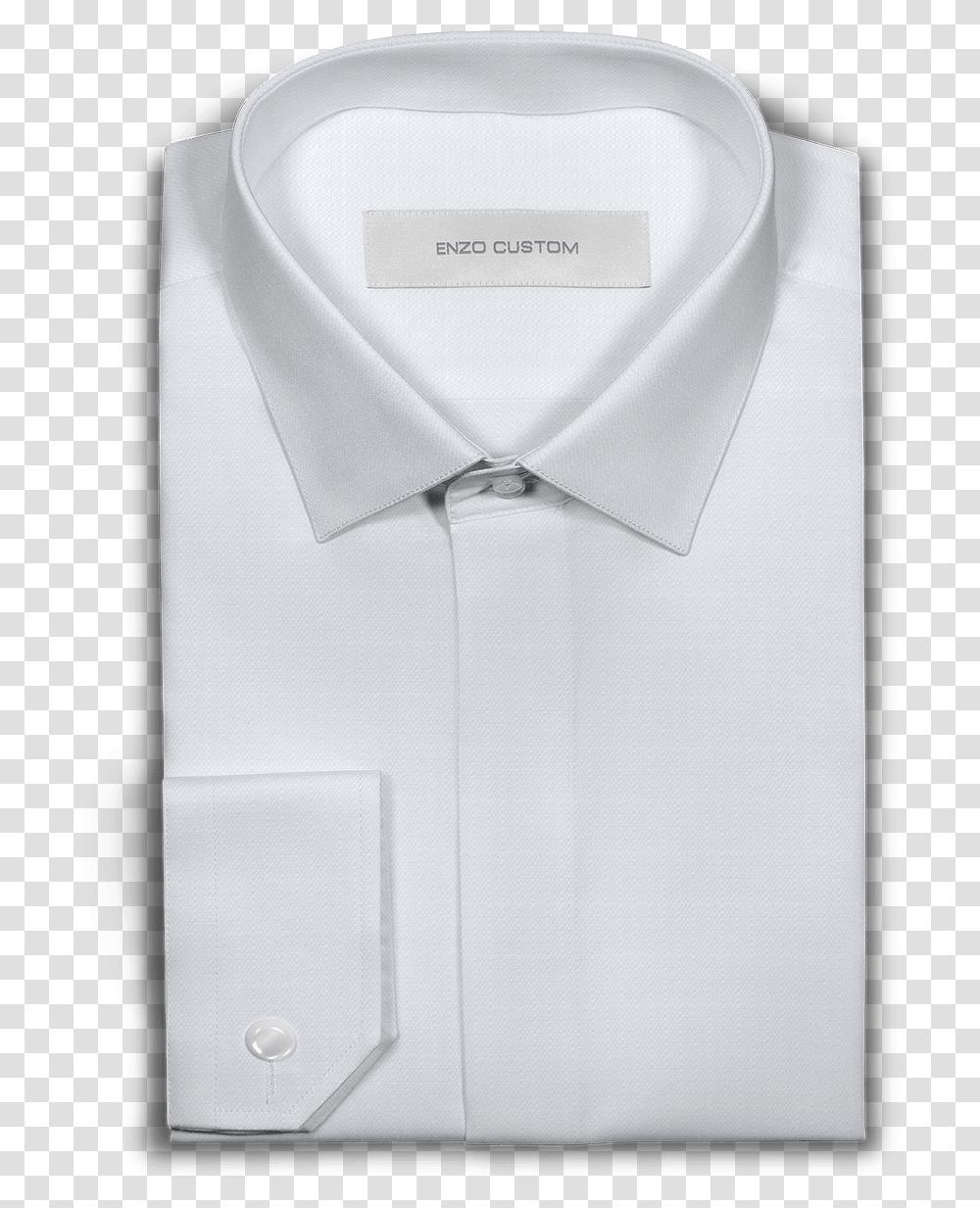 Mens Shirt White Textured, Apparel, Dress Shirt, Collar Transparent Png