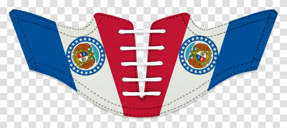 Mens State Of Missouri Flag Saddles Laces Missouri Emblem, Logo, Trademark, Badge Transparent Png