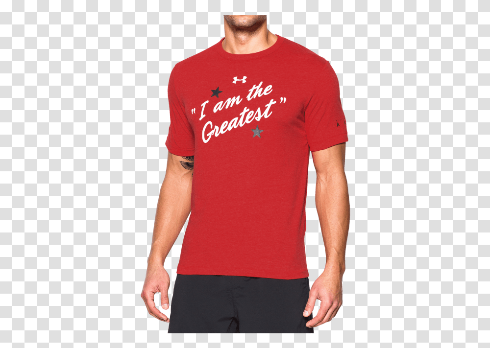 Mens Ua X Muhammad Ali I Am The, Clothing, Apparel, T-Shirt, Person Transparent Png