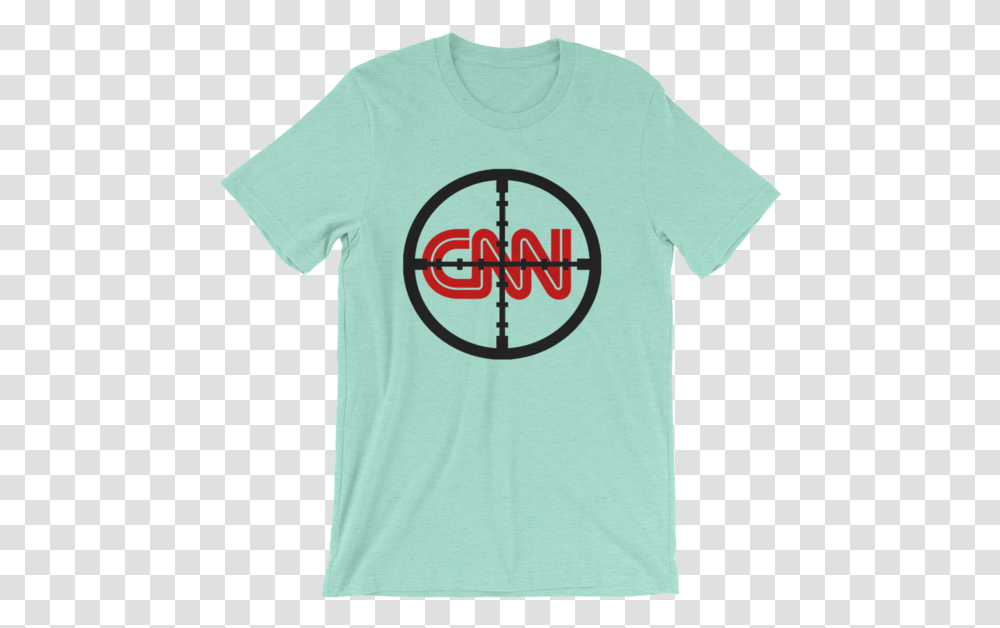 Mens Unisex Short Sleeve T Cnn Fake News Logo, Clothing, Apparel, T-Shirt Transparent Png