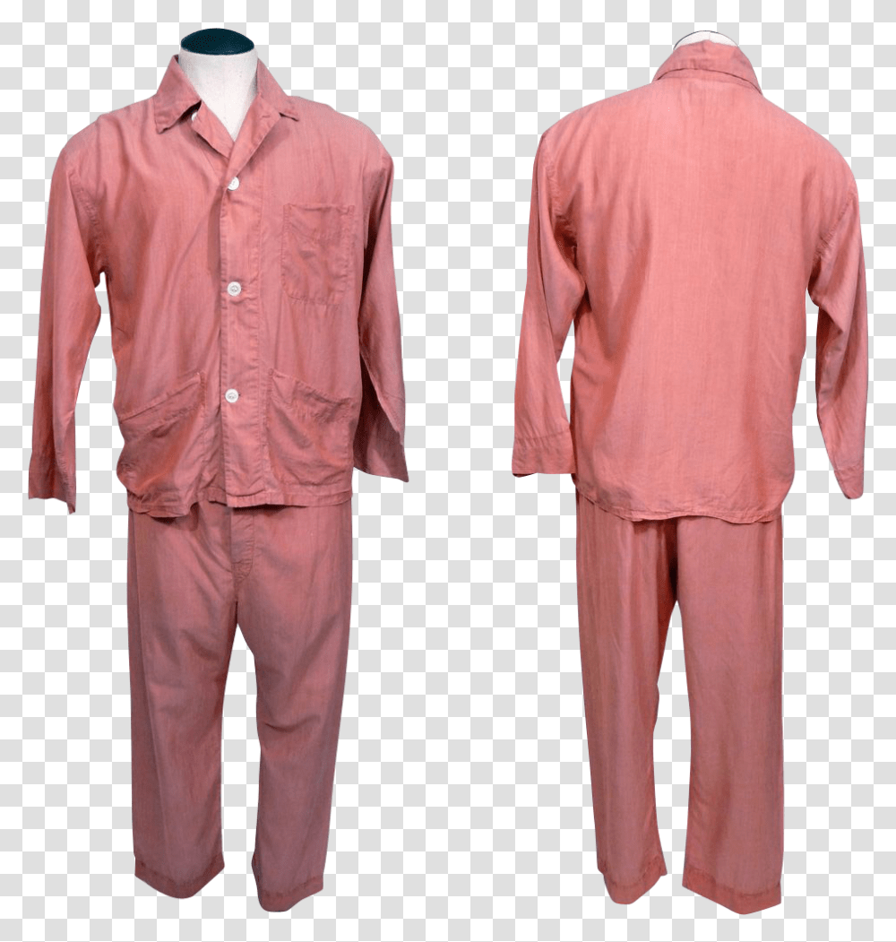 Mens Vintage 50s Silk Pajamas Silk 1950s Pajamas Mens, Apparel, Shirt, Person Transparent Png