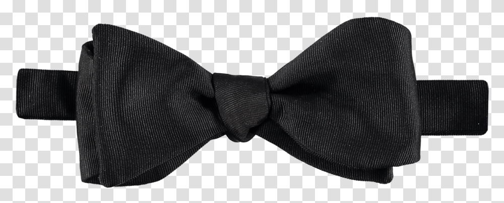 Menswear Bow Tie Self Tie Black Grosgrain Butterfly Motif, Accessories, Accessory, Necktie, Person Transparent Png