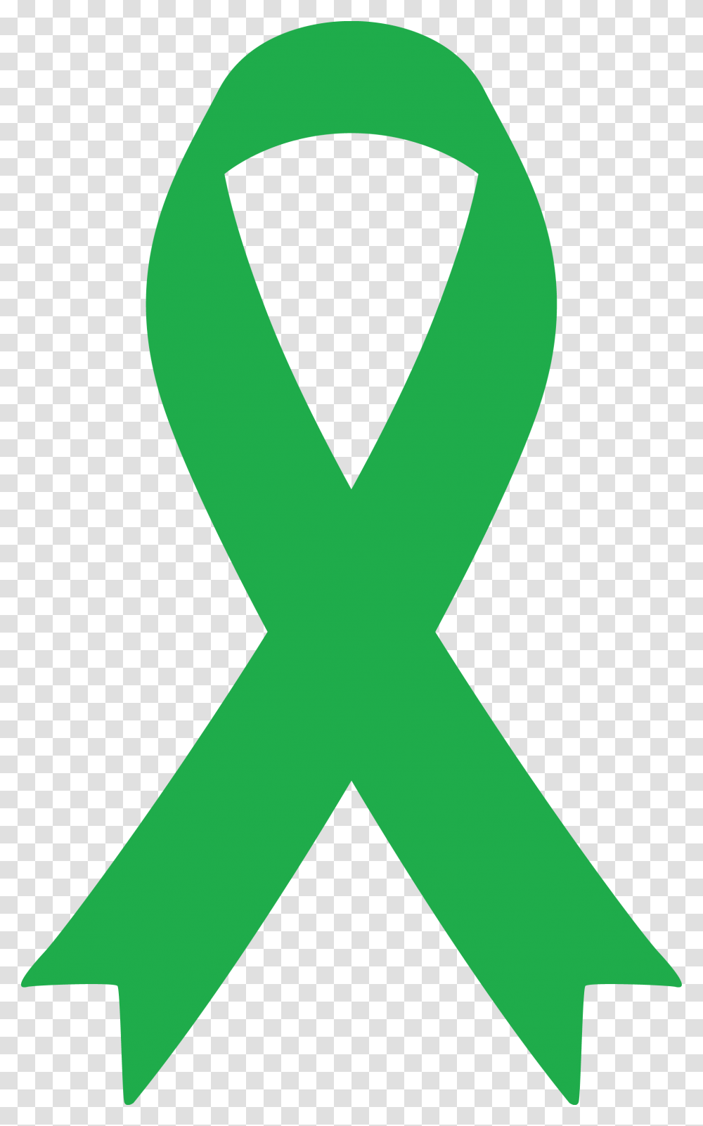 Mental Health Clipart Green Awareness Ribbon Mental Health Awareness, Logo, Trademark, Word Transparent Png