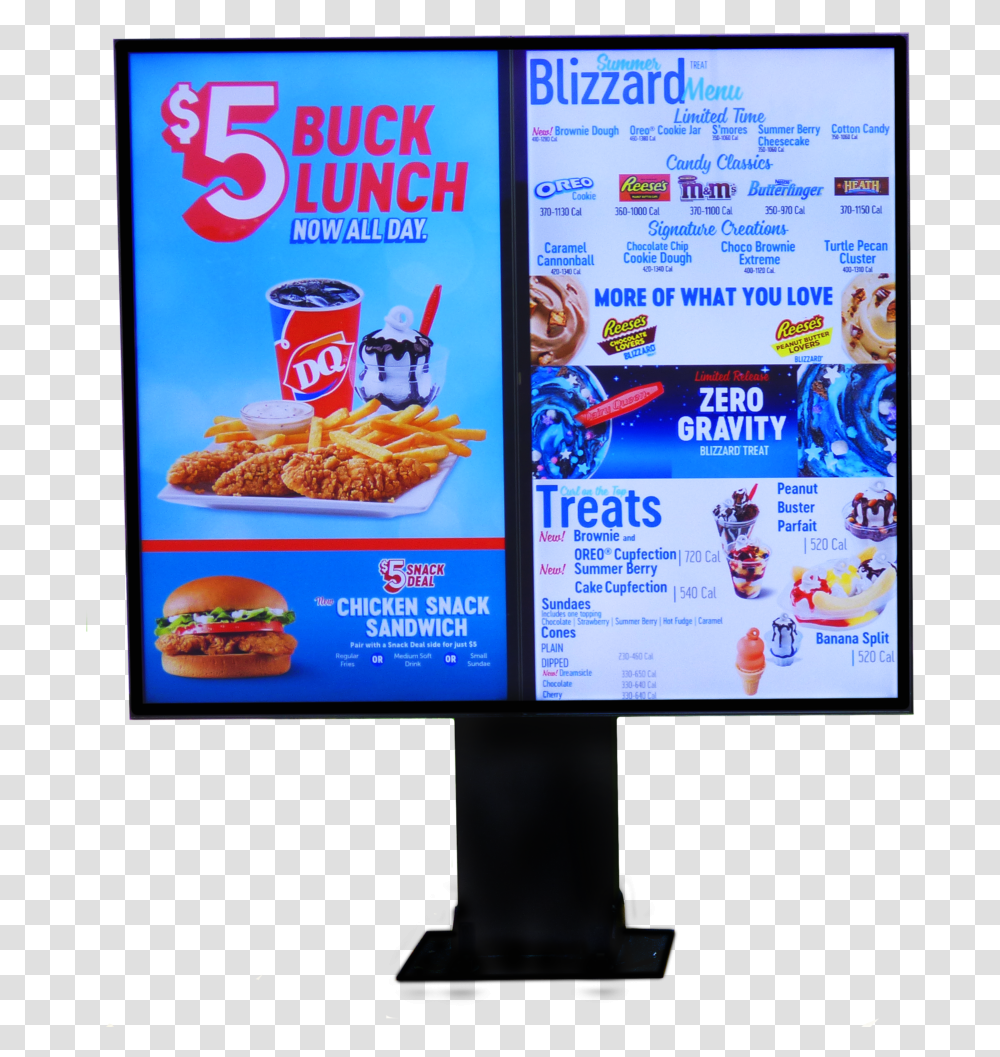 Menu Board, Burger, Food, Advertisement Transparent Png