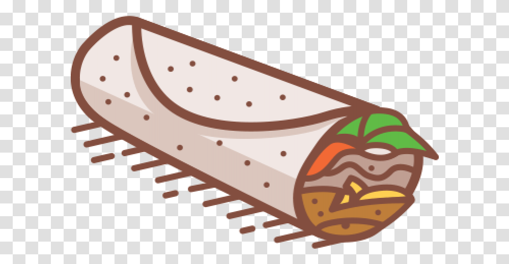 Menu Burrito Cartoon Breakfast Burrito, Food Transparent Png