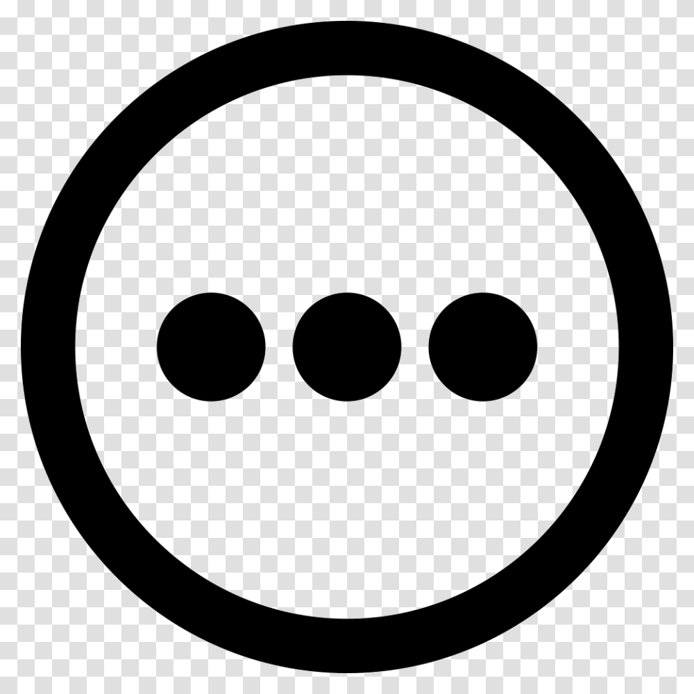 Menu Circle Dots Logo Simplon Co, Stencil, Disk, White Transparent Png