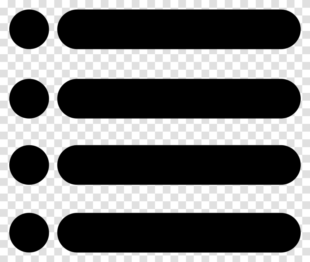 Menu Interface Symbol Of Four Horizontal Lines With Dots, Baseball Bat, Team Sport, Sports, Softball Transparent Png