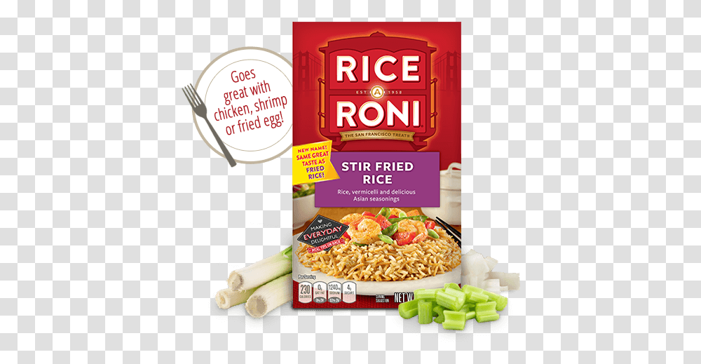 Menu Item Rice A Roni Stir Fried Rice Rice A Roni Cheddar Broccoli, Food, Plant, Produce, Vegetable Transparent Png