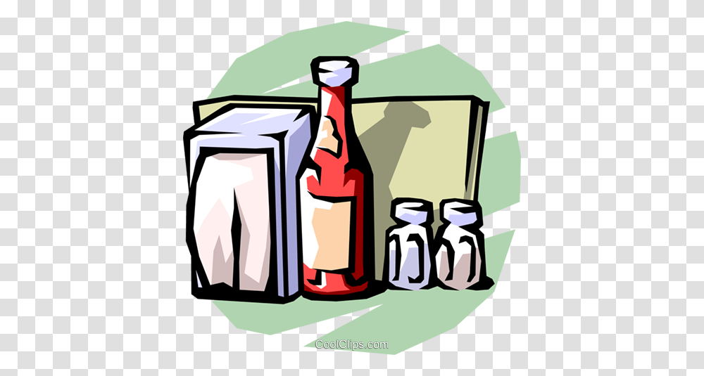 Menu Ketchup Salt And Pepper Royalty Free Vector Clip Art, Beverage, Alcohol, Bottle, Wine Transparent Png