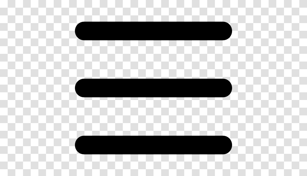 Menu Three Horizontal Lines Symbol, Baseball Bat, Team Sport, Letter Transparent Png