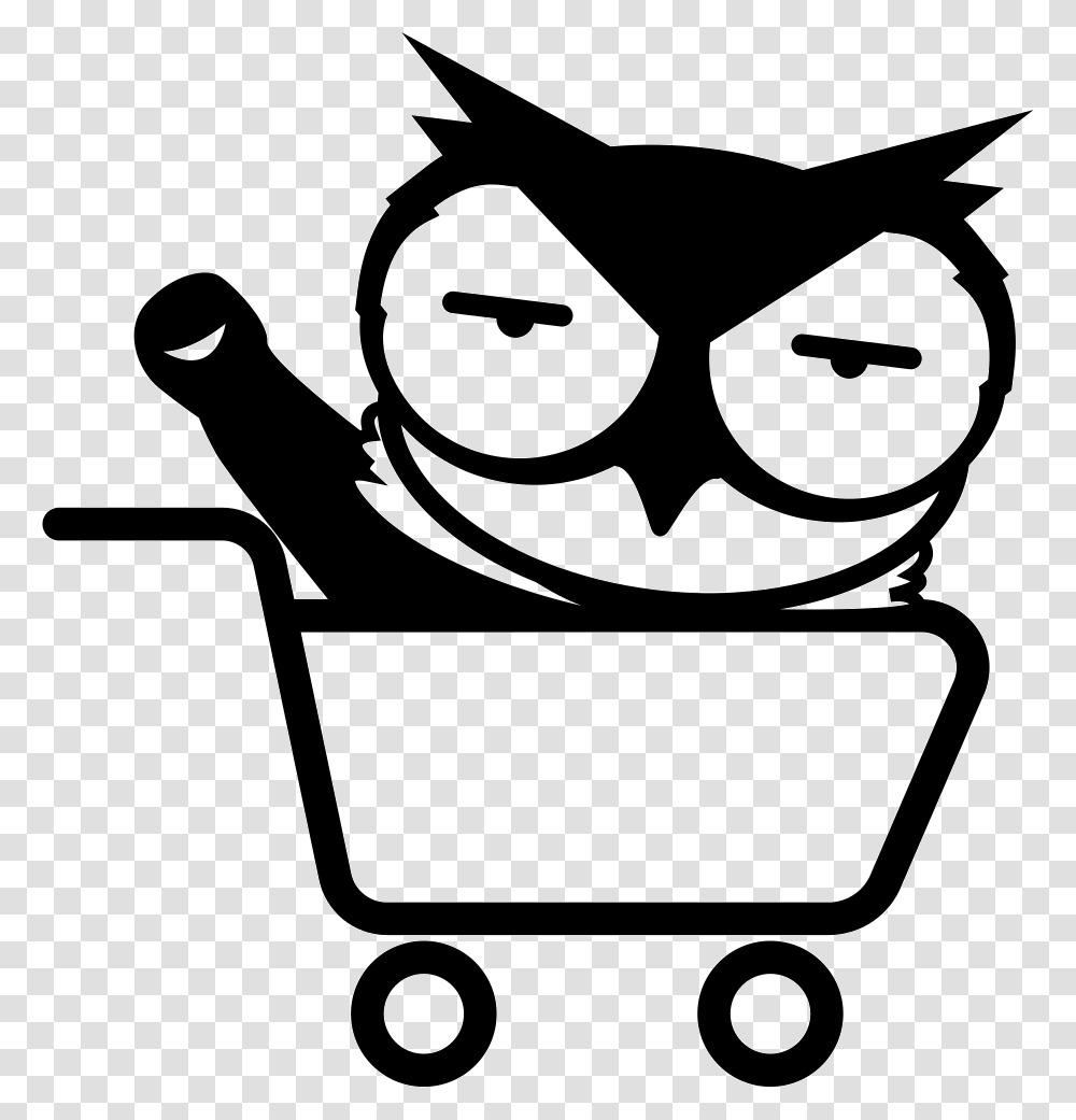 Meow Shopping, Stencil, Shopping Cart, Lawn Mower, Tool Transparent Png
