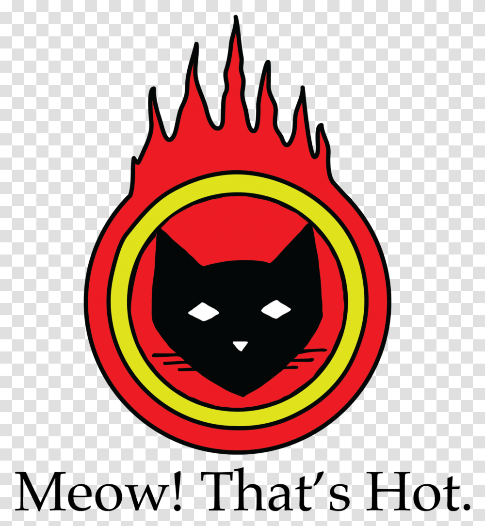 Meow That's Hot Circle, Label, Light Transparent Png