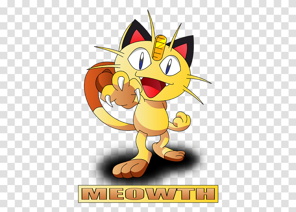 Meowth Bath Towel For Sale Popular Pokemon Characters, Poster, Advertisement, Graphics, Art Transparent Png