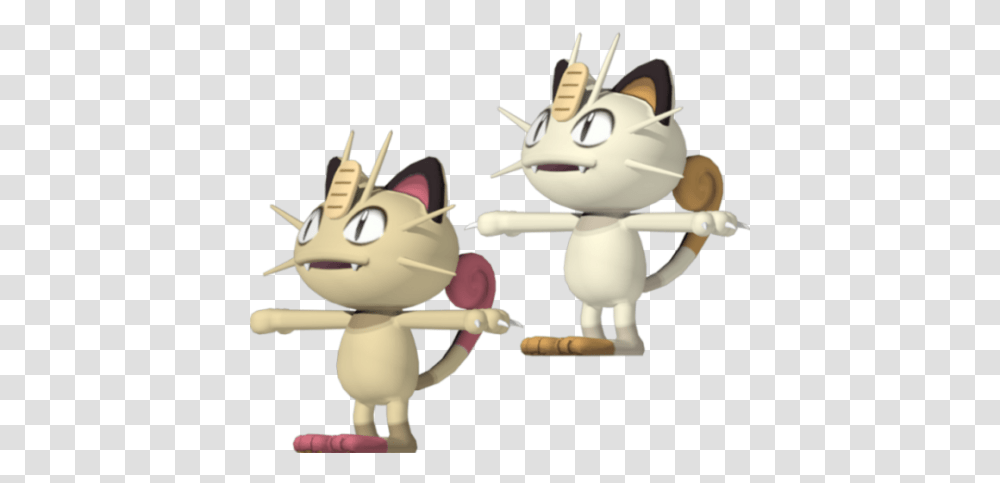Meowth Pokemon Character Free 3d Model Cartoon, Toy, Robot, Figurine Transparent Png