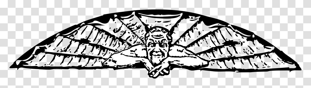 Mephistopheles With Wings Clip Arts, Stencil Transparent Png