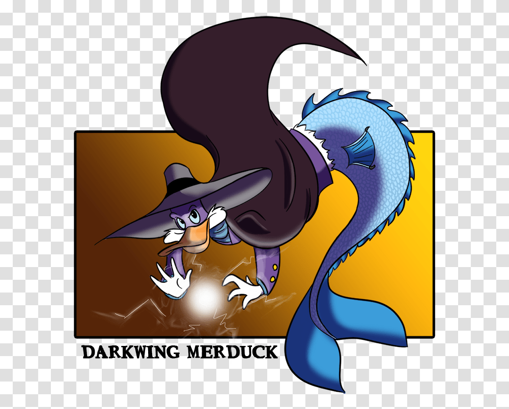 Mer Darkwing Character Card Cartoon, Dragon, Animal, Squid Transparent Png