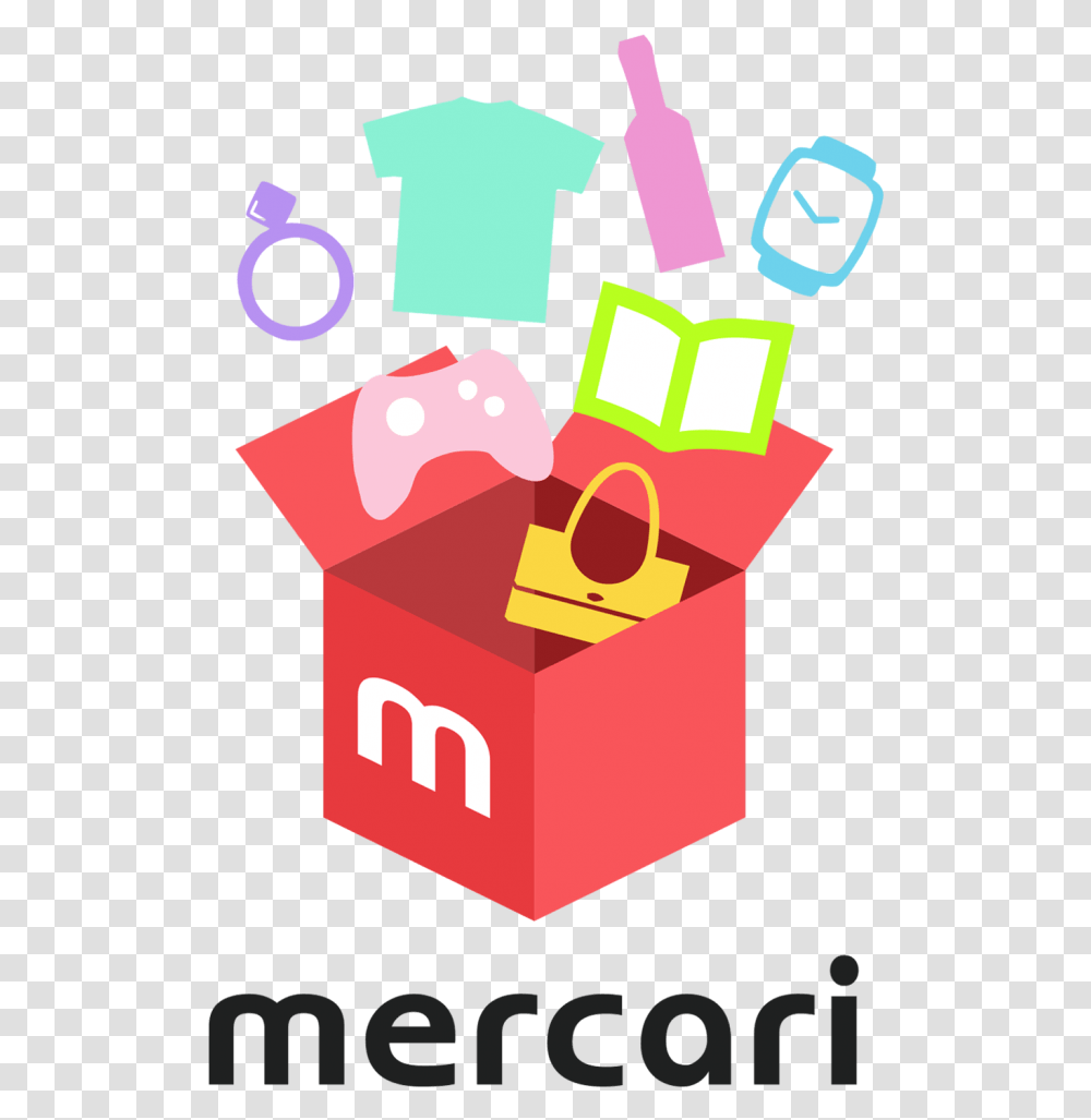 Mercari Logo Mercari Japan Logo, Poster, Advertisement, Gift, Graphics Transparent Png