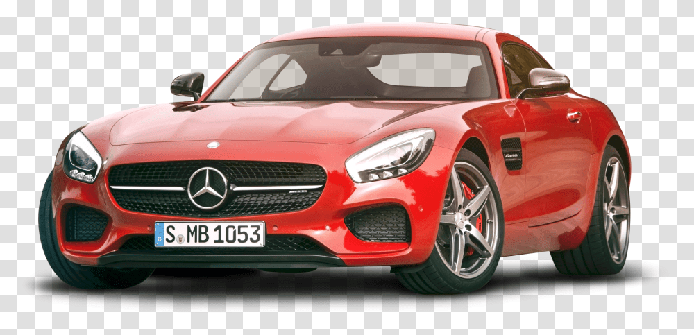 Mercedes Amg Gt Red Car Image Red Mercedes Benz Sports Car, Vehicle, Transportation, Coupe, Tire Transparent Png