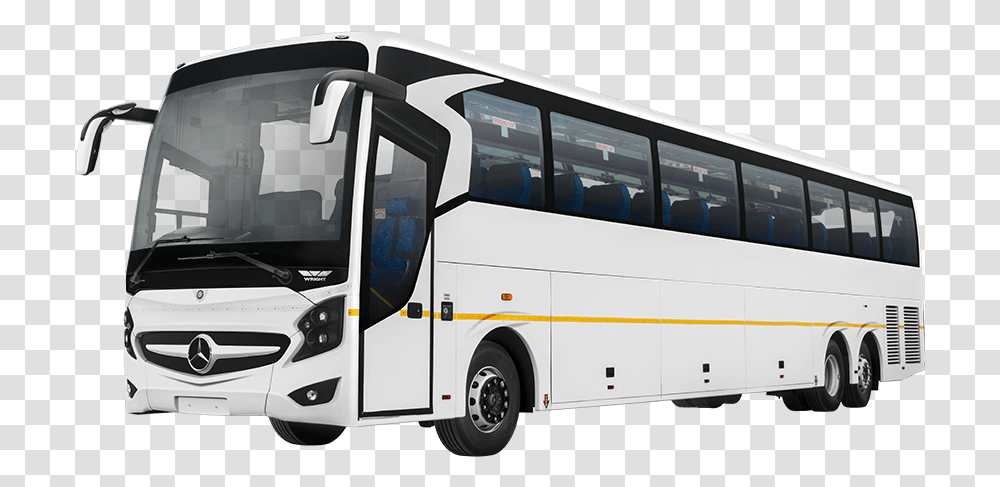 Mercedes Benz India Bus, Vehicle, Transportation, Tour Bus, Person Transparent Png