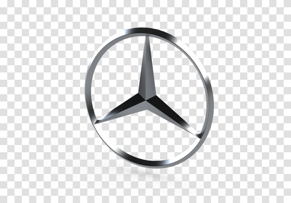 Mercedes Benz Logo Cad Model Library Grabcad, Trademark, Wristwatch, Star Symbol Transparent Png