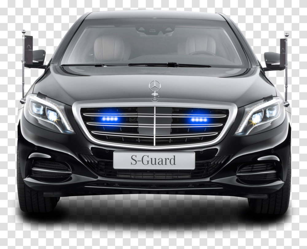 Mercedes Benz S 600 Guard President Black Car Image President Car, Vehicle, Transportation, Windshield, Suv Transparent Png
